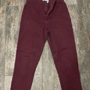 Burgundy pants